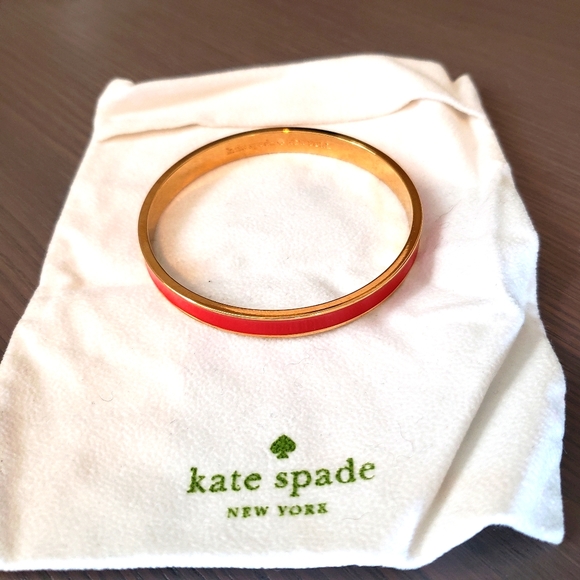 Kate Spade Coral and Gold Bangle - Picture 1 of 6